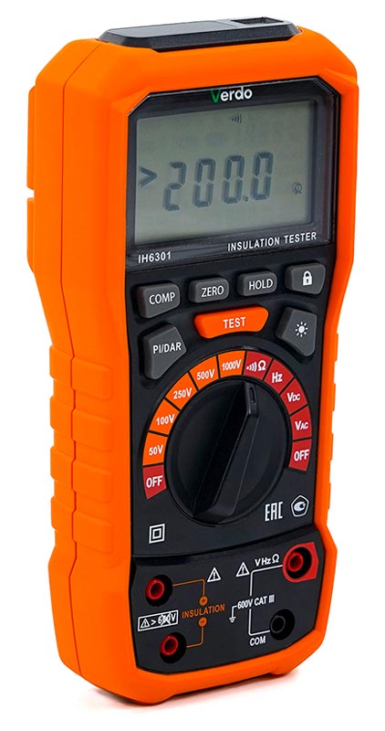 VERDO IH6301 Измеритель сопротивления изоляции (Мегаомметр) до 1000В