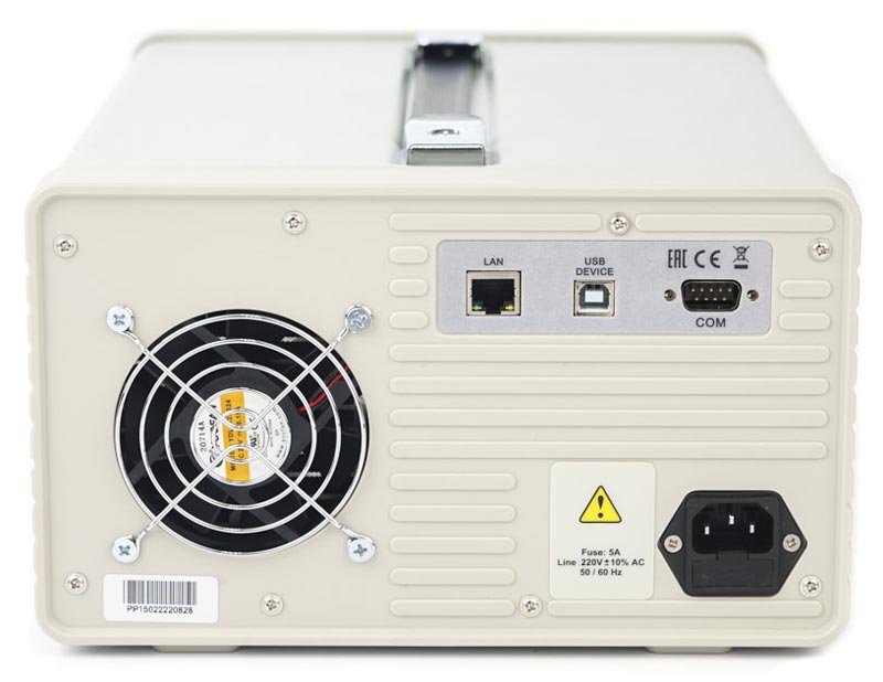 VERDO PP1501 Источник питания 2х30В/3А, 6В/3А - вид сзади