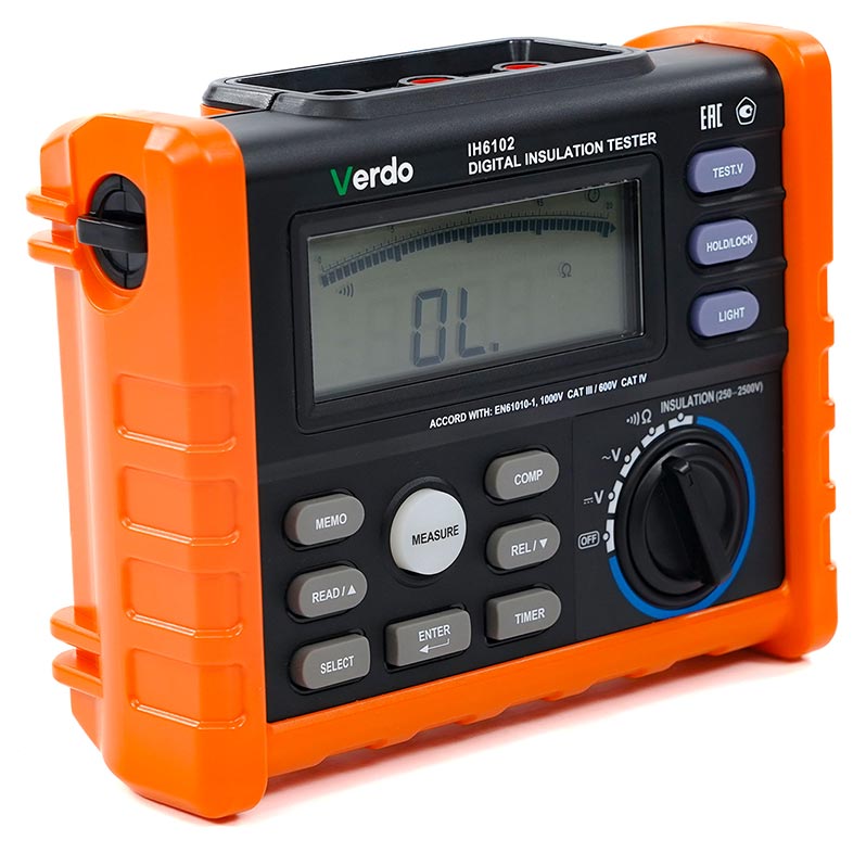 VERDO IH6102 Измеритель сопротивления изоляции (Мегаомметр) до 2500В