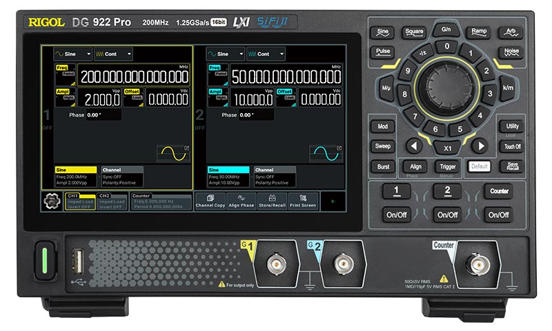 DG922 Pro Универсальный генератор сигналов - вид спереди