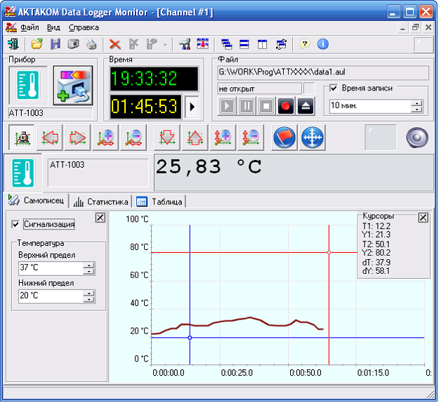 ADLM-W Aktakom Data Logger Monitor Программное обеспечение ADLM-W Aktakom Data Logger Monitor Программное обеспечение