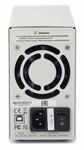 VERDO PP1106 Источник питания 60 В, 10А, 300 Вт - вид сзади