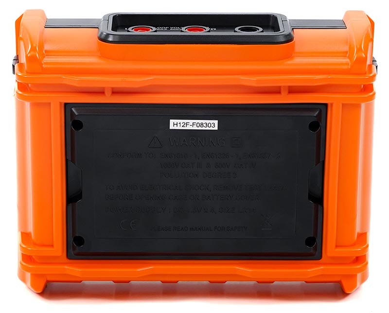 VERDO IH6102 Измеритель сопротивления изоляции (Мегаомметр) до 2500В - вид сзади