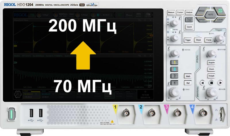 DHO1000-BWU7T20 Опция расширения полосы пропускания с 70 МГц до 200 МГц DHO1000-BWU7T20 Опция расширения полосы пропускания с 70 МГц до 200 МГц