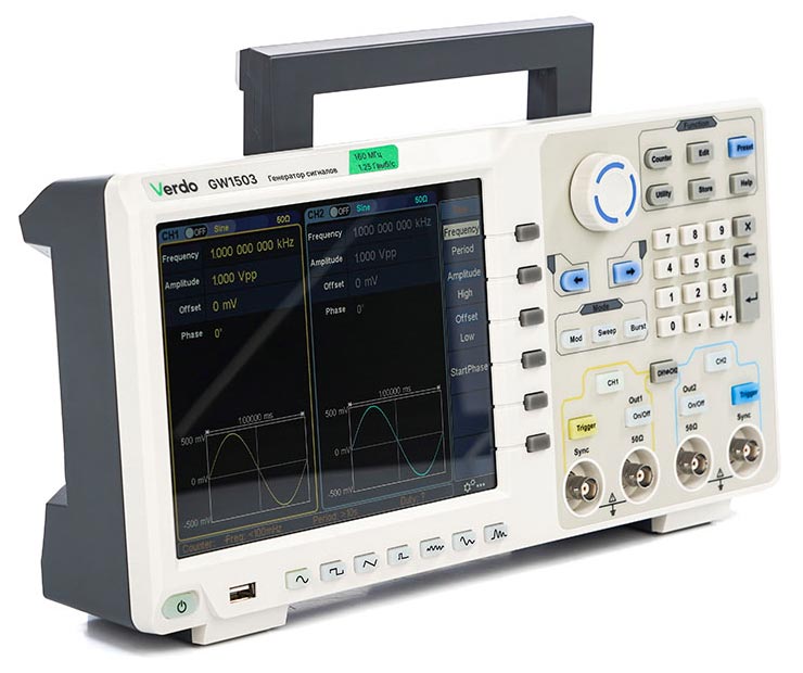 VERDO GW1503 Генератор сигналов 160 МГц, 1250 Мвыб/с