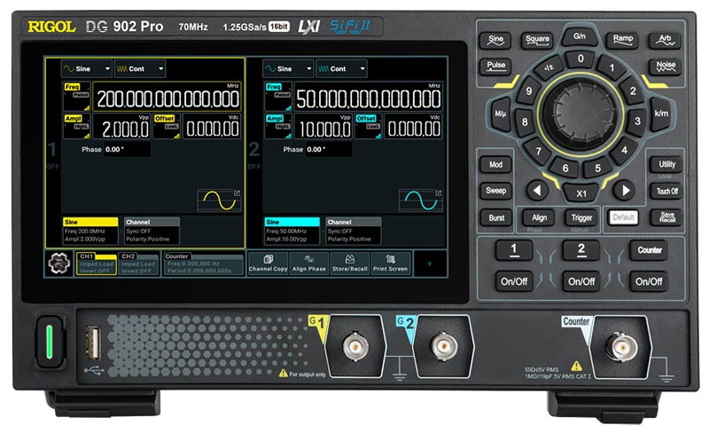 DG902 Pro Универсальный генератор сигналов - вид спереди