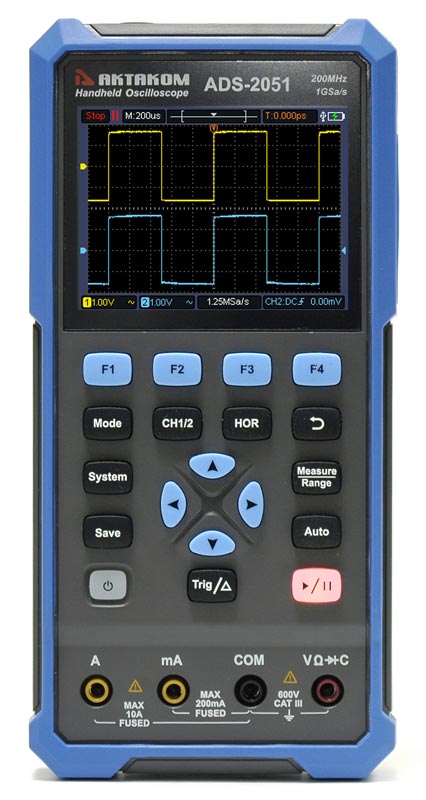 ADS-2051 Осциллограф цифровой - вид спереди