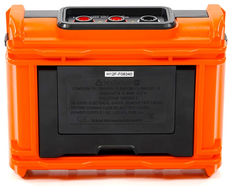 VERDO IH6101 Измеритель сопротивления изоляции (Мегаомметр) до 1000В - вид сзади