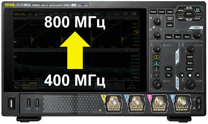DHO4000-BWU4T8 Опция расширения полосы пропускания с 400 МГц до 800 МГц DHO4000-BWU4T8 Опция расширения полосы пропускания с 400 МГц до 800 МГц