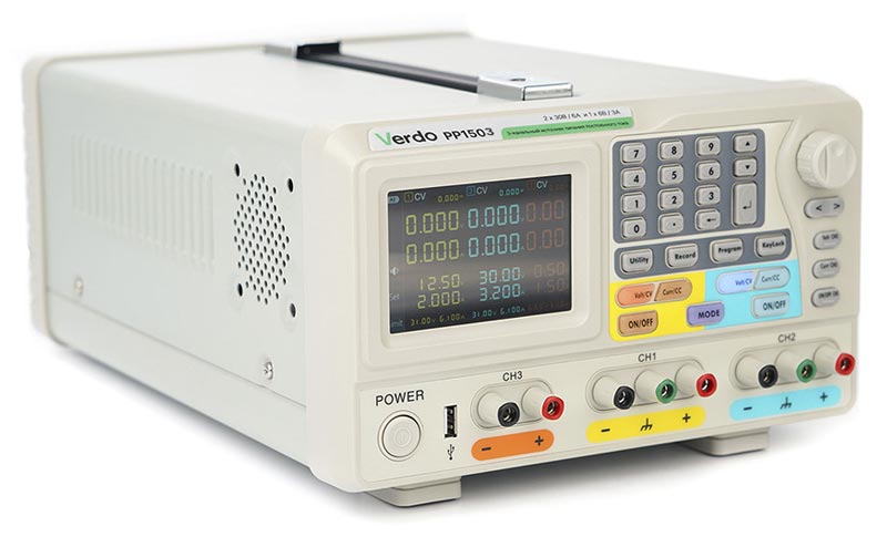 VERDO PP1503 Источник питания 2х60В/3А, 6В/3А