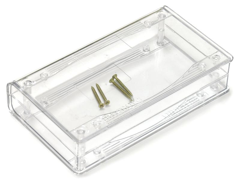 АНА-1095 Корпус прозрачный для электронных устройств - саморезы в комплекте