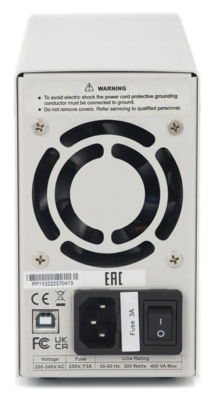 VERDO PP1104 Источник питания 60 В, 5А, 300 Вт - вид сзади