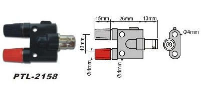 PTL-2158 Переходник BNC-гнездо PTL-2158