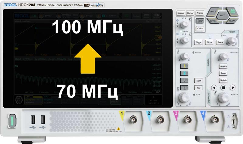 DHO1000-BWU7T10 Опция расширения полосы пропускания с 70 МГц до 100 МГц DHO1000-BWU7T10 Опция расширения полосы пропускания с 70 МГц до 100 МГц