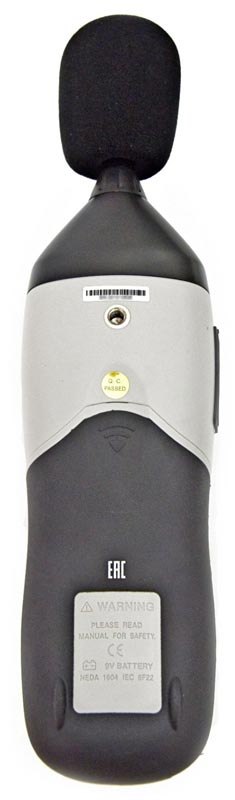 DT-8851 Шумомер - вид сзади