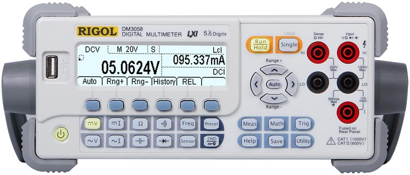 DM3058 Мультиметр - вид спереди