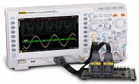 MSO2202A-S Цифровой осциллограф MSO2202A с опцией встроенного генератора - Вид с модулем