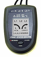 АСМ-6060 Указатель чередования фаз - Вид спереди